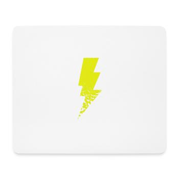 Blitz - Mousepad (Querformat) - Weiß - Vorne