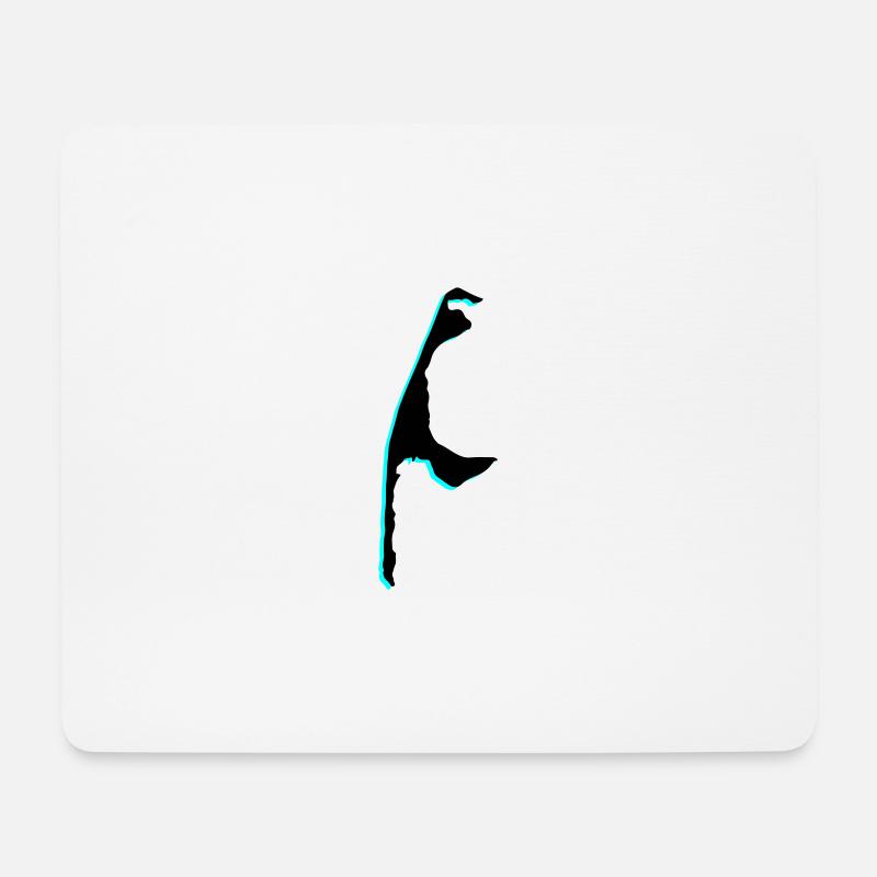 Sylt Silhouette - Mousepad (Querformat) - Weiß
