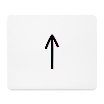 Pfeil - Mousepad (Querformat) - Weiß - Vorne