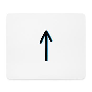 Pfeil - Mousepad (Querformat) - Weiß - Vorne