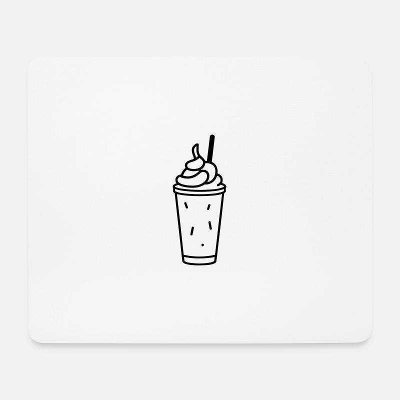Milchshake - Mousepad (Querformat) - Weiß