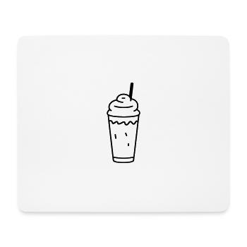 Milchshake - Mousepad (Querformat) - Weiß - Vorne