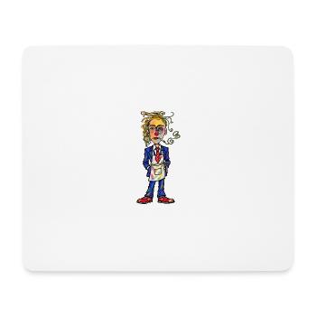 Chaos-Künstler im Farbenzauber - Mousepad (Querformat) - Weiß - Vorne