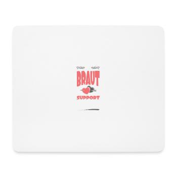 Braut Support 2024 Hochzeit Herz - Mousepad (Querformat) - Weiß - Vorne