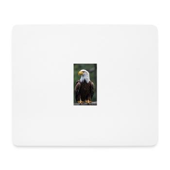 Adler - Mousepad (Querformat) - Weiß - Vorne