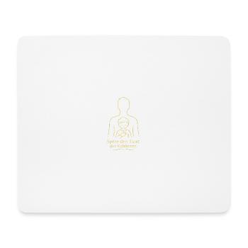Das Zusammenspiel von Herz und Verstand - Mousepad (Querformat) - Weiß - Vorne