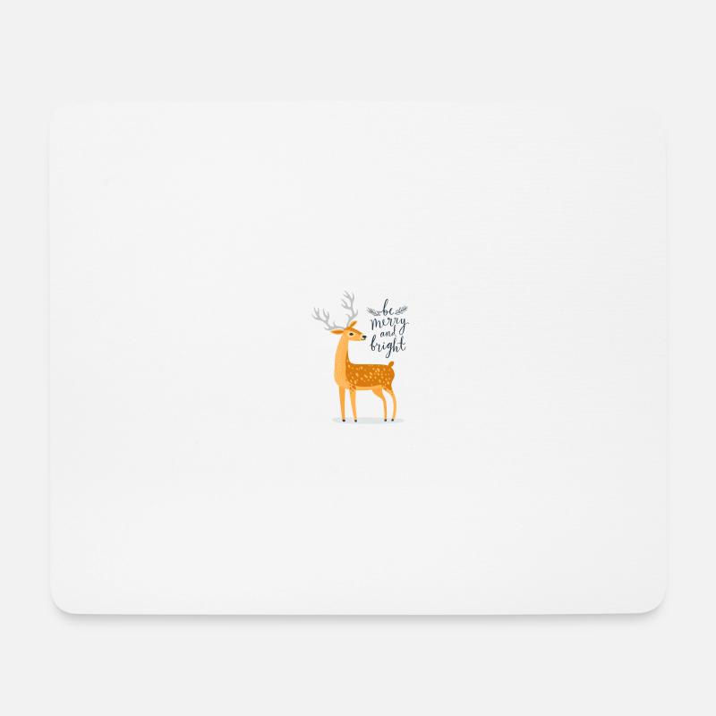 Be merry and bright - Sei fröhlich - Mousepad (Querformat) - Weiß