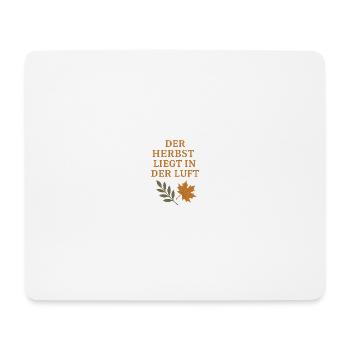 Autumn poem with foliage motif - Mouse Pad (horizontal) - white - Front