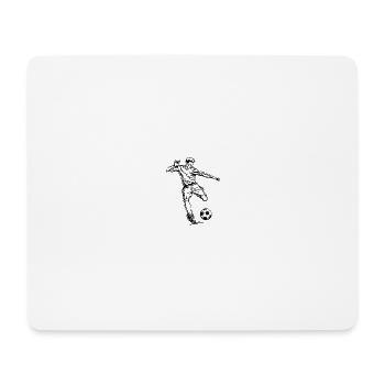 Fussballer - Mousepad (Querformat) - Weiß - Vorne