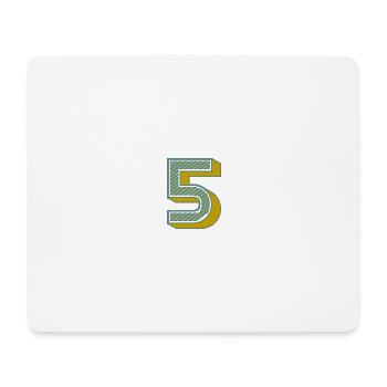 5. 5 JAHRE. 5. JAHRESTAG. 5-JÄHRIGES JUBILÄUM - Mousepad (Querformat) - Weiß - Vorne