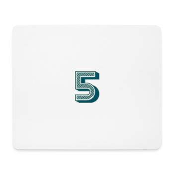 5. 5 ANS. 5e ANNIVERSAIRE. ANNIVERSAIRE 5 ANS - Tapis de souris (format paysage) - blanc - Devant