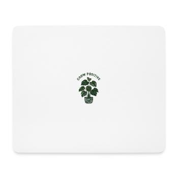 Positive Grow Monstera Pattern - Mouse Pad (horizontal) - white - Front