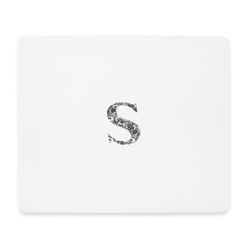 S Lace Letter Spitzen Buchstabe - Mouse Pad (horizontal) - white - Front
