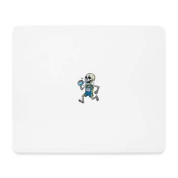 Sports Shirt Skeleton Runner - Mouse Pad (horizontal) - white - Front