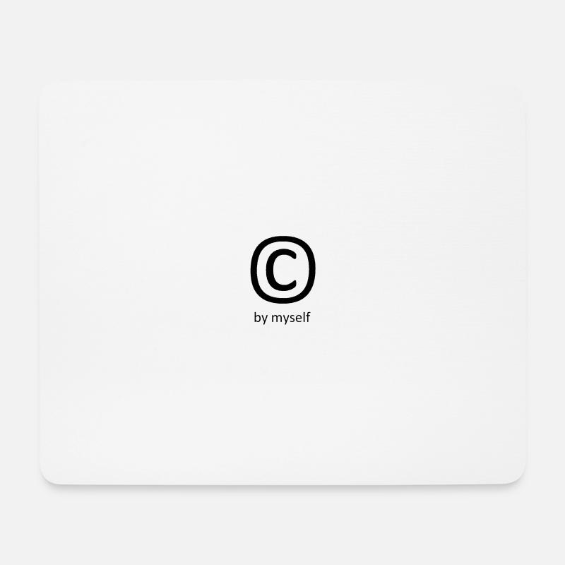 Copyright By Myself - Mouse Pad (horizontal) - white