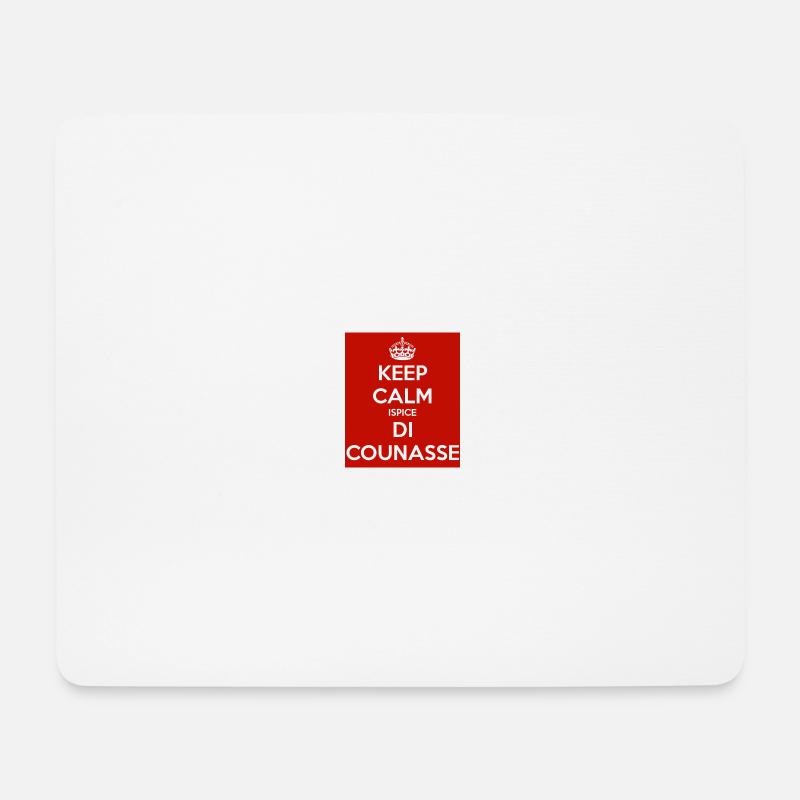keep calm ispice di counasse - Mouse Pad (horizontal) - white