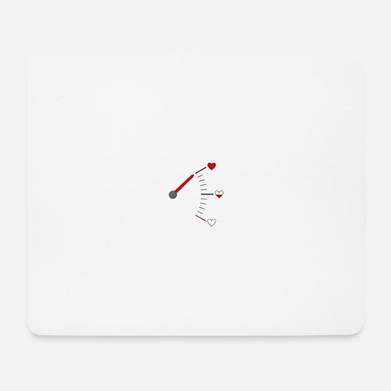 Liebes-Messgerät - Mousepad (Querformat) - Weiß