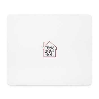 Team Hausbau - Mousepad (Querformat) - Weiß - Vorne