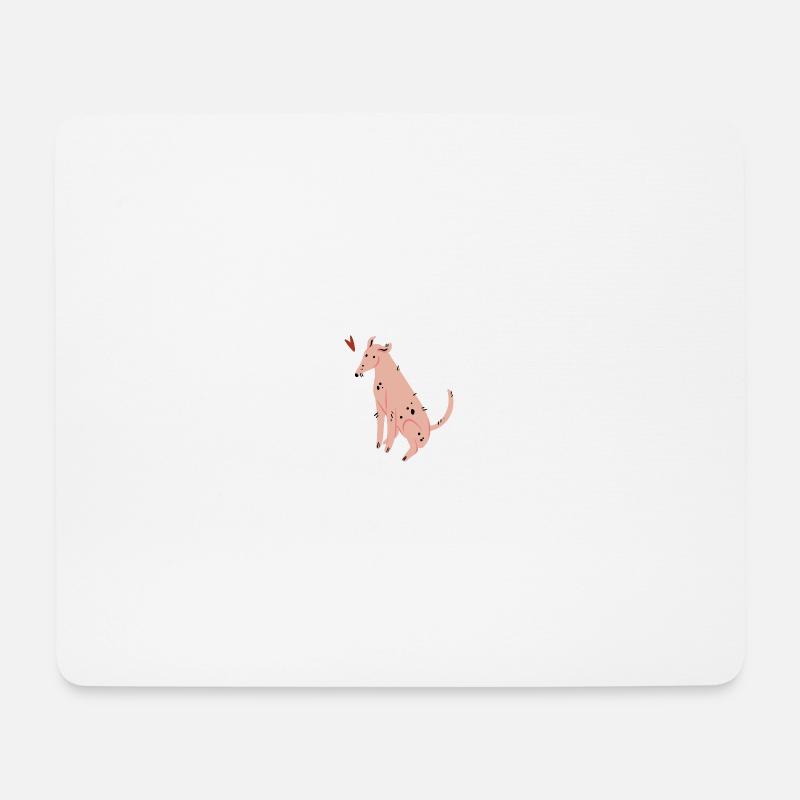 Hund - Mousepad (Querformat) - Weiß