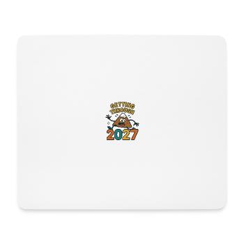 Traverser la montagne 2027 - Tapis de souris (format paysage) - blanc - Devant