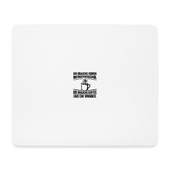 Kaffeemotivationsdruck - Mousepad (Querformat) - Weiß - Vorne