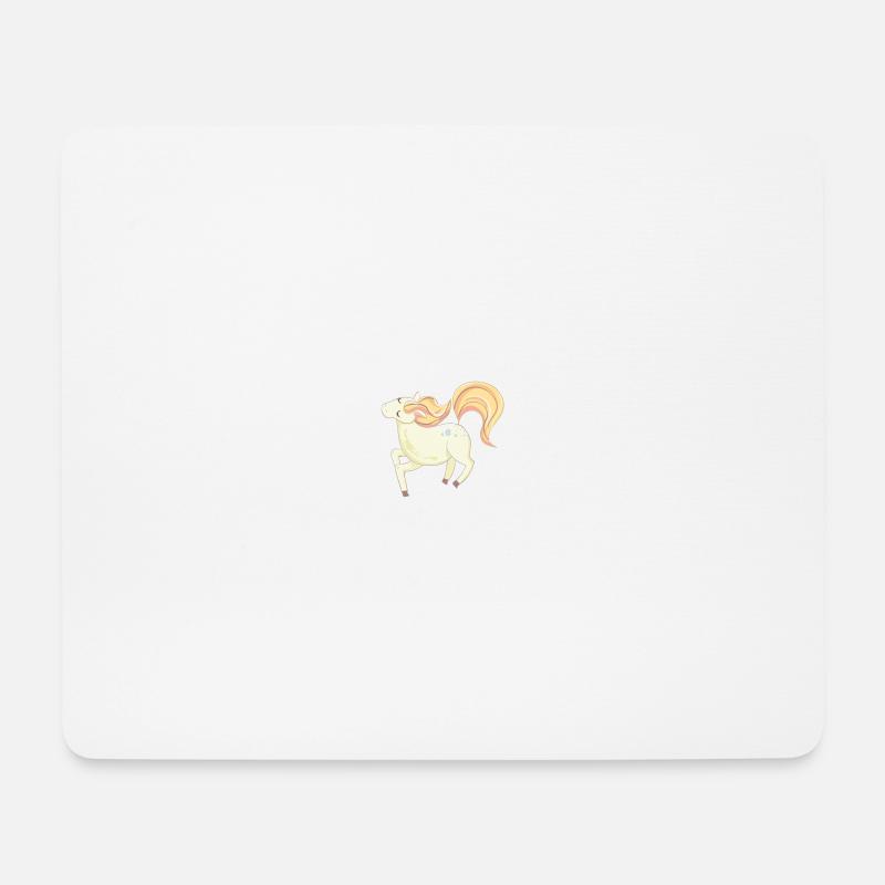 Pony - Mousepad (Querformat) - Weiß