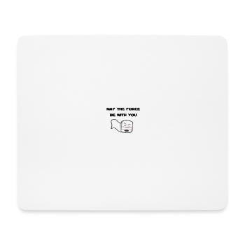 Möge die Macht mit dir sein - Mousepad (Querformat) - Weiß - Vorne