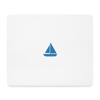 Segelboot Design - Mousepad (Querformat) - Weiß - Vorne