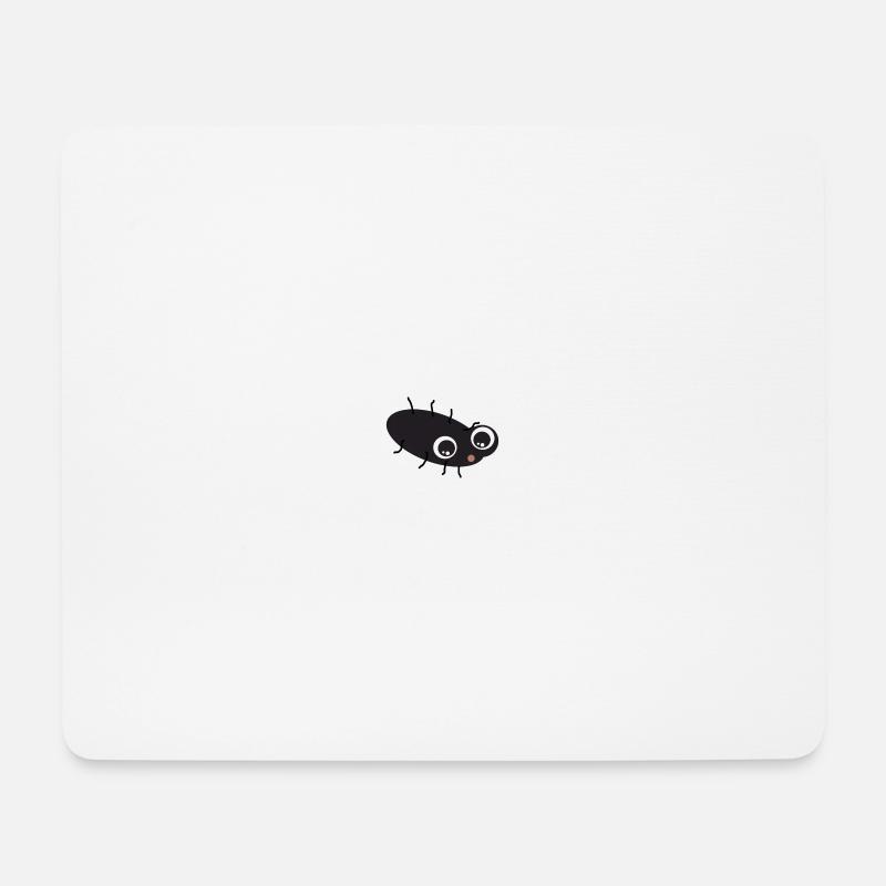 Kellerassel Miky - Süßes Käferchen – Glücksbringer - Mousepad (Querformat) - Weiß