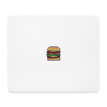Pixelburger Pixelkunst - Mousepad (Querformat) - Weiß - Vorne