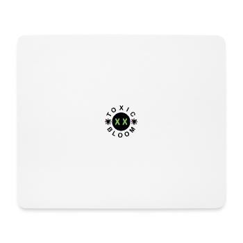 Verspielter Totenkopf mit floralen Akzenten - Mousepad (Querformat) - Weiß - Vorne