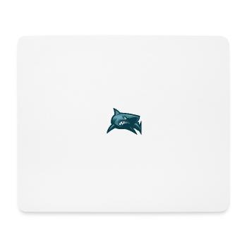 Requin / Requin motif gris - Tapis de souris (format paysage) - blanc - Devant