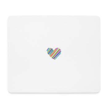Colorful Heartbeat - Mouse Pad (horizontal) - white - Front