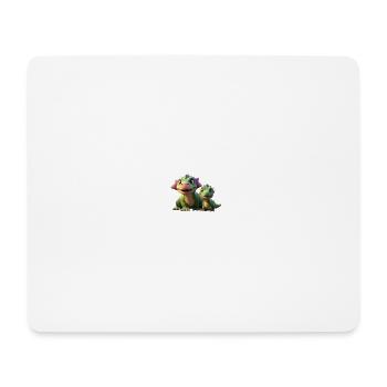 2 amis dinosaures adaptés aux enfants - Tapis de souris (format paysage) - blanc - Devant