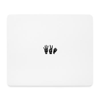 Smoke shirt pour femmes et hommes - Tapis de souris (format paysage) - blanc - Devant