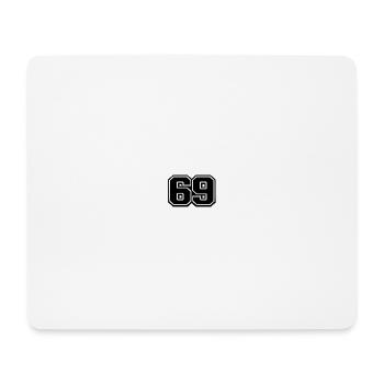Geometric 69 Outline - Mouse Pad (horizontal) - white - Front