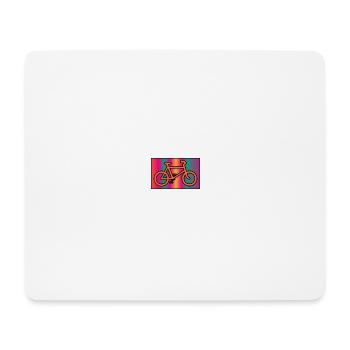 BICYCLE. CYCLING. GO GREEN. ECOLOGY. ENVIRONMENT. - Mouse Pad (horizontal) - white - Front