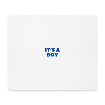 It’s a Boy - Es ist ein Junge - Gender Reveal - Tapis de souris (format paysage) - blanc - Devant