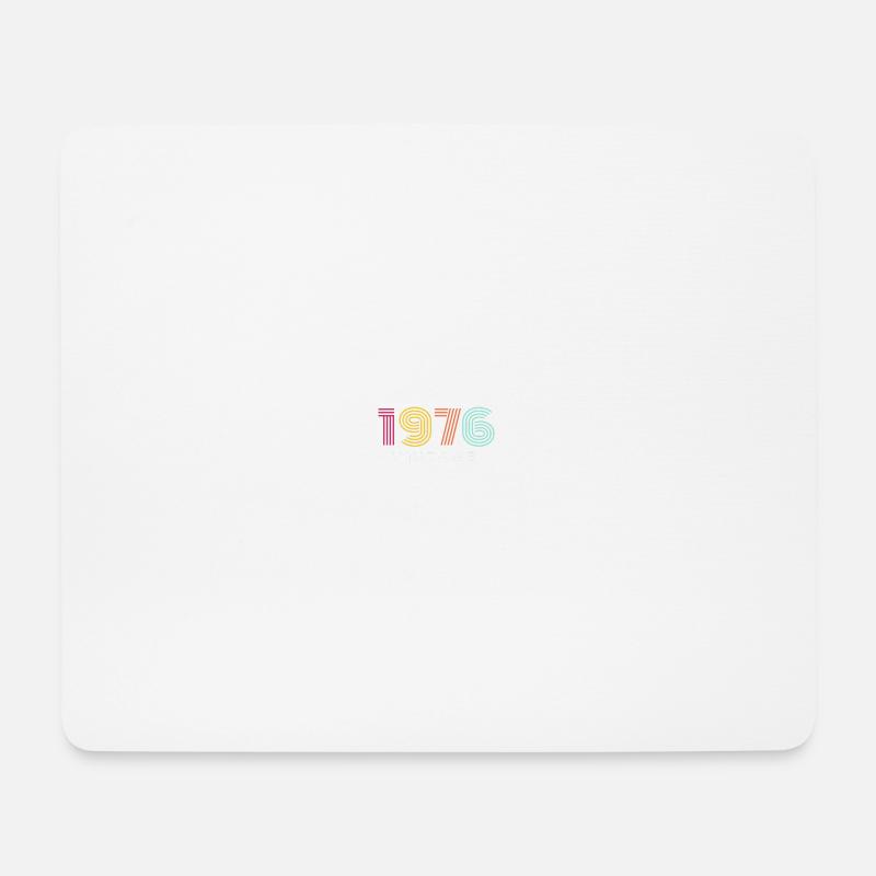 1976 bunt - Mousepad (Querformat) - Weiß