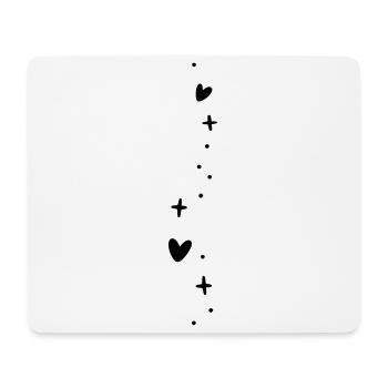 Sweet Hearts Star Decoration - Mouse Pad (horizontal) - white - Front