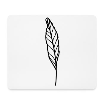 leaf - Mouse Pad (horizontal) - white - Front