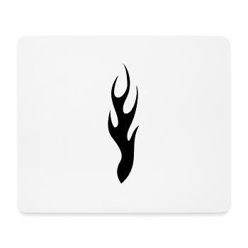 tribal flame - Mousepad (Querformat) - Weiß - Vorne