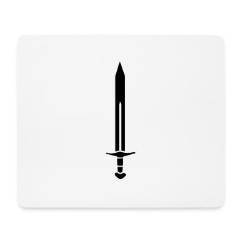 sword knight medieval - Mouse Pad (horizontal) - white - Front