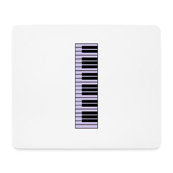 piano, piano keyboard - Tapis de souris (format paysage) - blanc - Devant