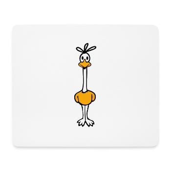 Road Runner Kuckuck Vogel lustig langer Hals steht - Mousepad (Querformat) - Weiß - Vorne