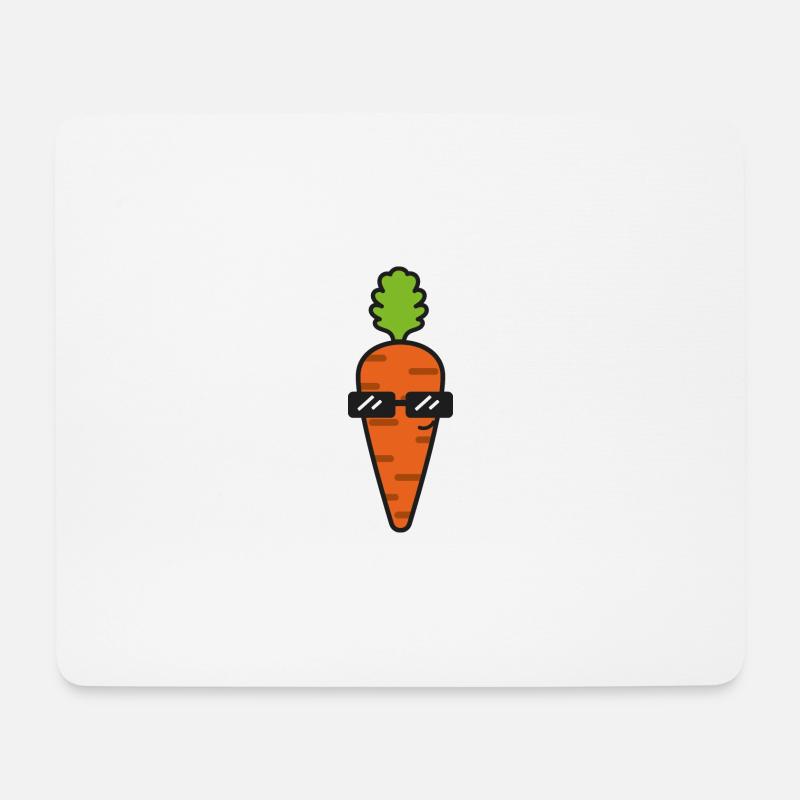Karotte Möhre Gesund Gemüse - Mousepad (Querformat) - Weiß
