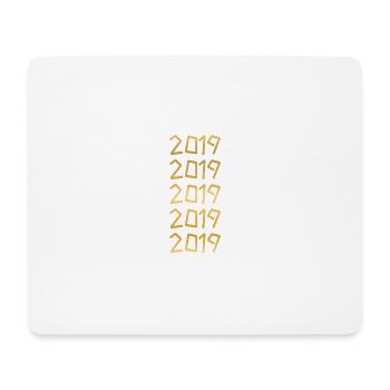 2019 - Mousepad (Querformat) - Weiß - Vorne