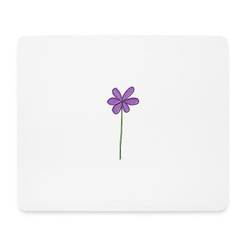 Purple Flower with Gentle Gradient - Mouse Pad (horizontal) - white - Front