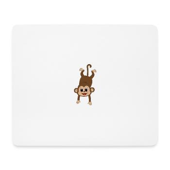 Drôle de singe - Tapis de souris (format paysage) - blanc - Devant