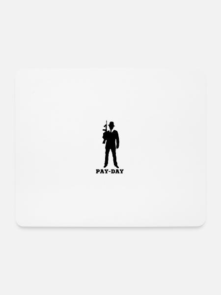 PAY-DAY - Mousepad (Querformat) - Weiß